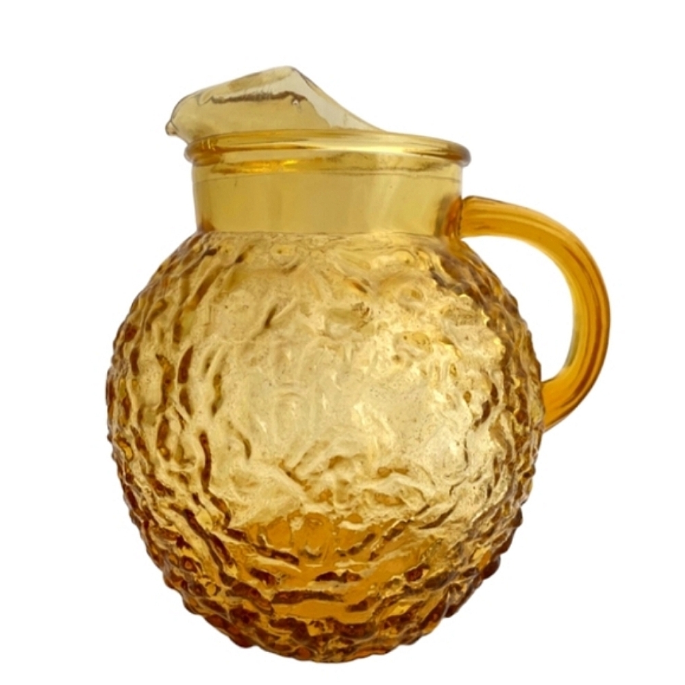 Vintage Anchor Hocking Amber Pitcher